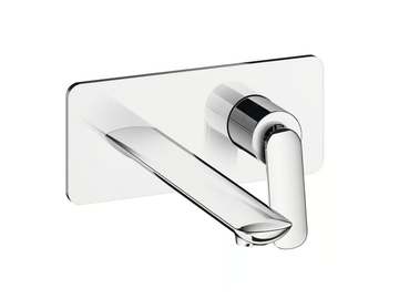 FOIL CRIFL258 - Wall-mounted single handle washbasin mixer with plate by CRISTINA Rubinetterie - view 2